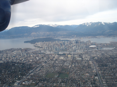 Vancouver from floatplane
